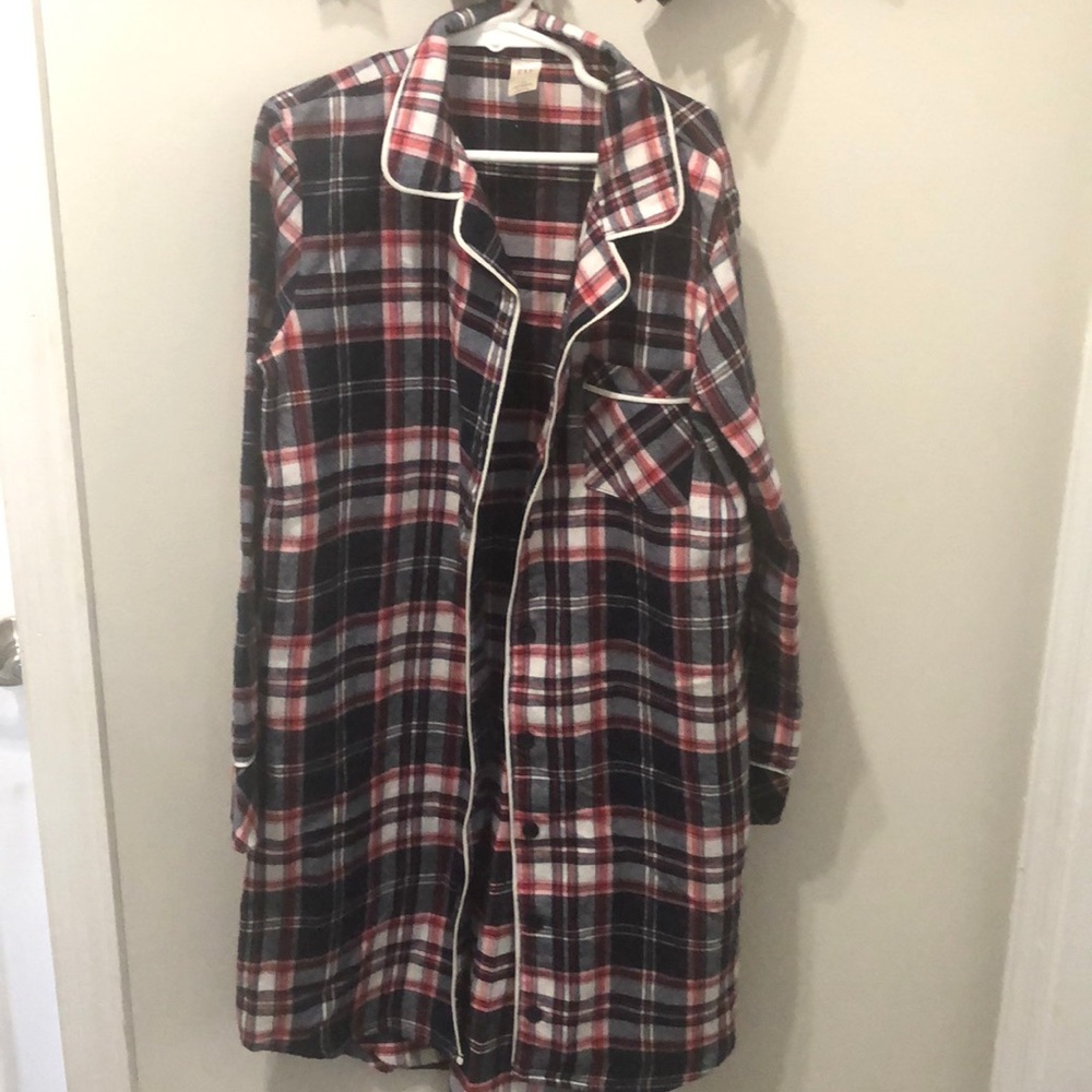 Girls flannel sleeping gown